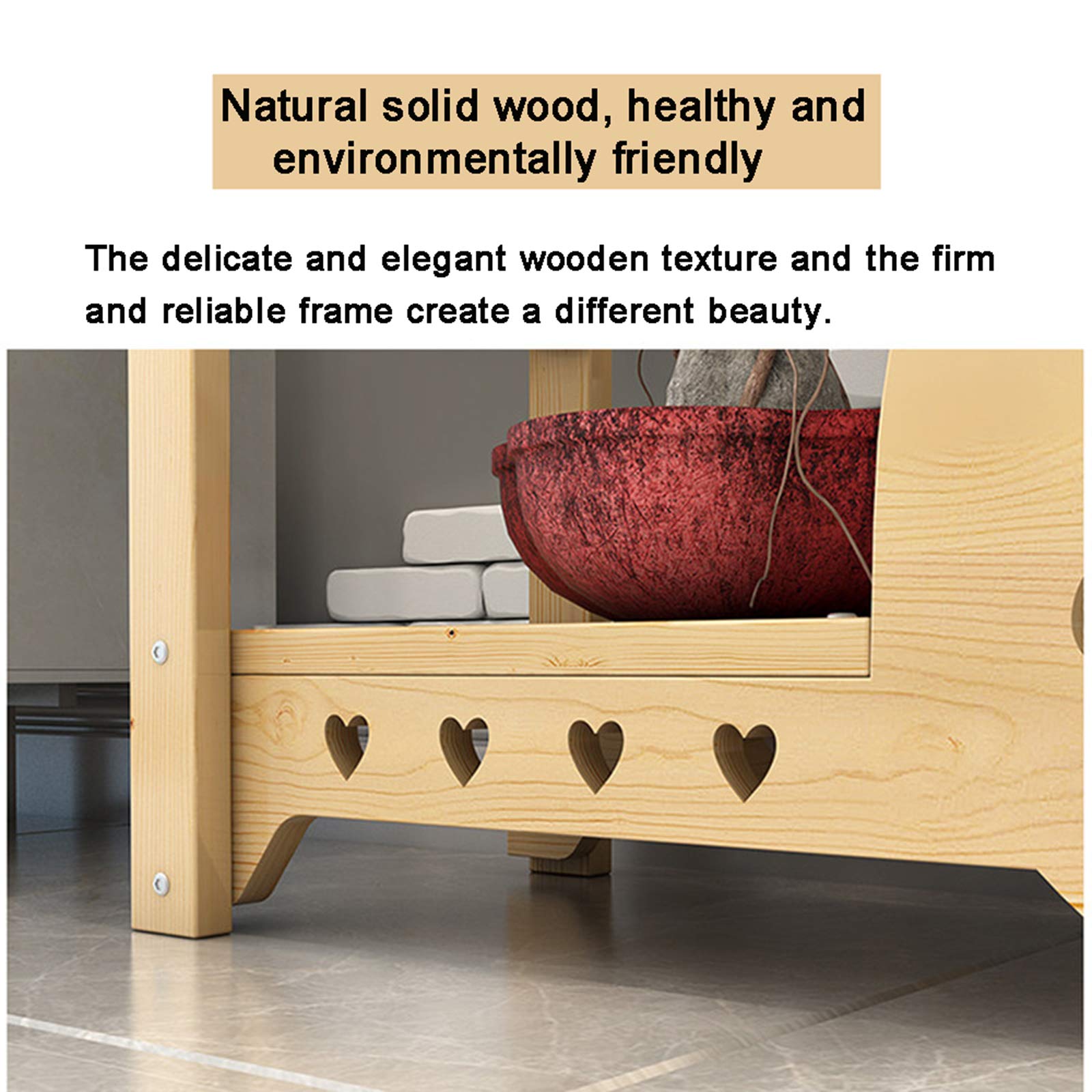 Amazon.com: ZXCASDF Flower Rack Wood Plant Stand Wood Shelves
